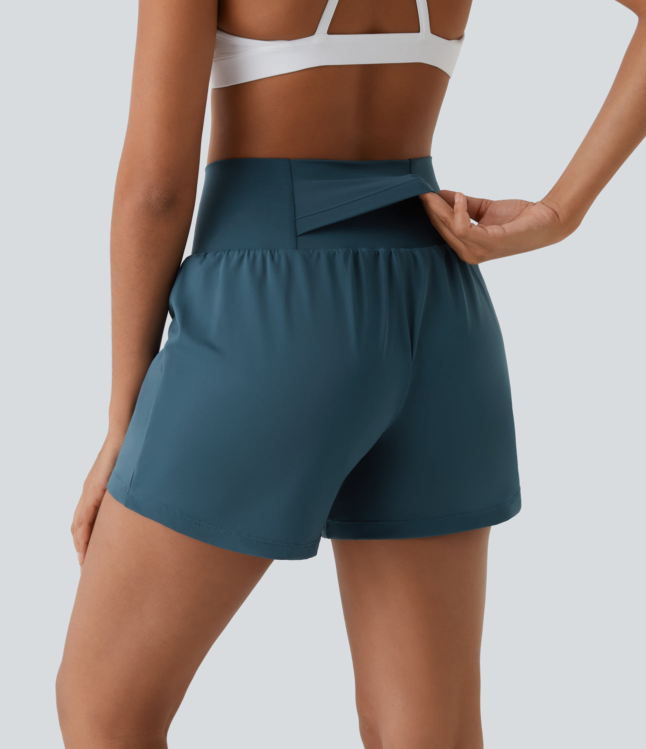 Germaine | Short de Yoga 2-en-1 à Taille Haute