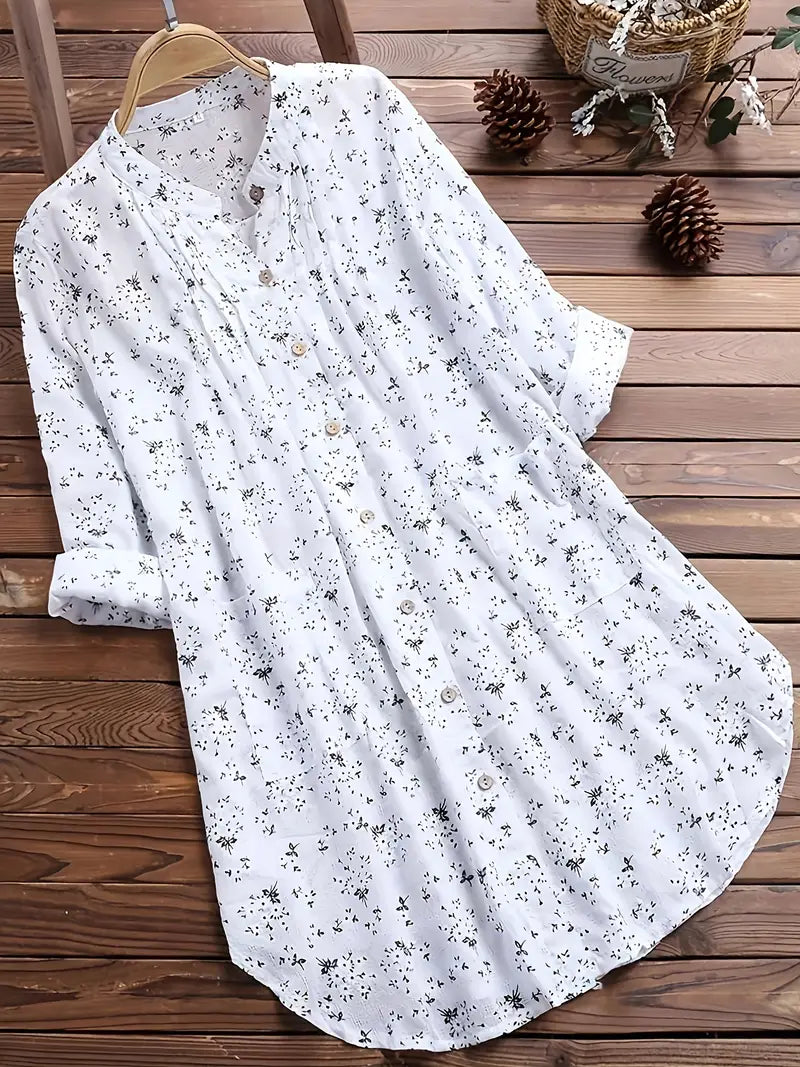 Margot | Robe à Manches Longues avec Fleurs