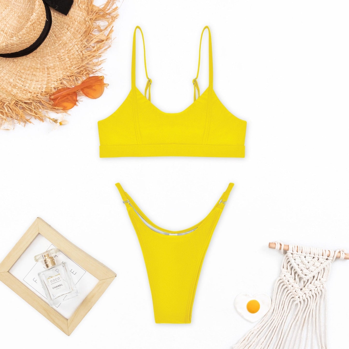 Grazielle | Bikini d'Été Taille Haute