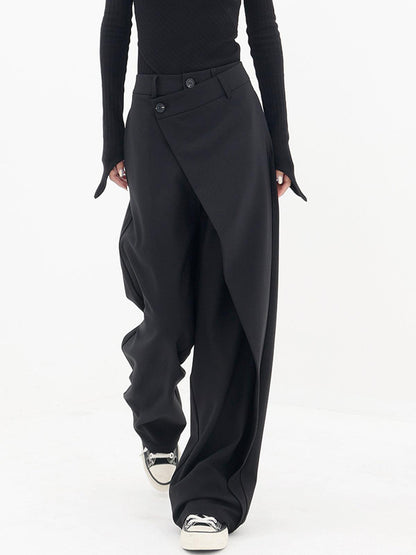 Angeline™ | Pantalon Baggy Asymétrique