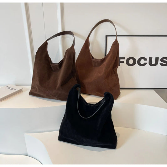 Flore | Sac à Épaule en Daim pour Femme