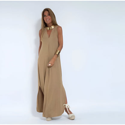 Dorine | Robe Longue à Col en V