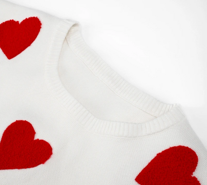 Amour™ | Pull à manches longues brodé Love