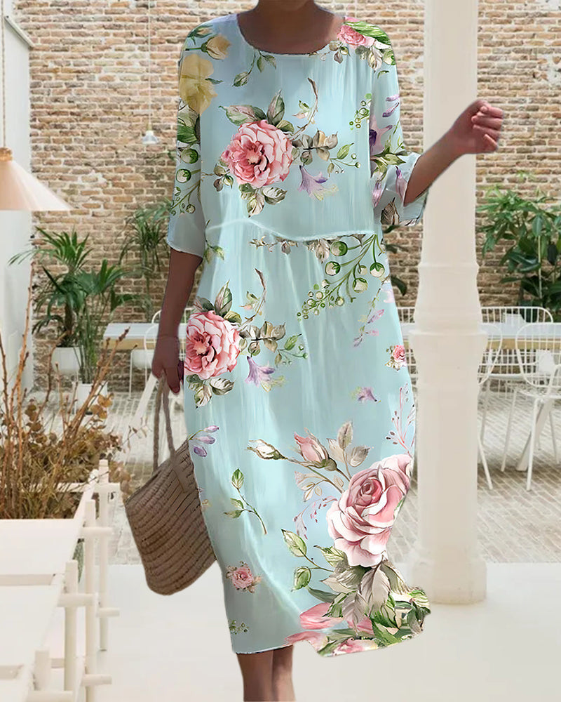 Morgaine | Robe à Imprimé Floral